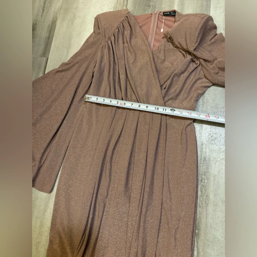 Glamorous Long Sleeve Dress in Mauve‎ - Picture 6 of 9